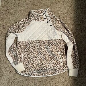 Abercrombie & Fitch fleece snap-neck (S) - like new!